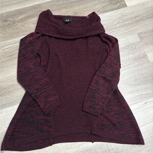 AGB Maroon Cowl Neck Sweater